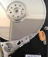 Disk with broken platters